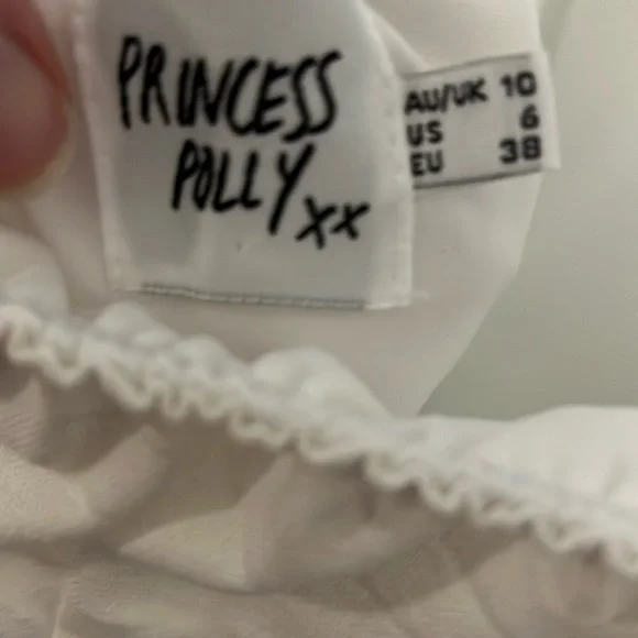 Princess Polly White Mini Dress Elegant and Stylish - Picture 7 of 11